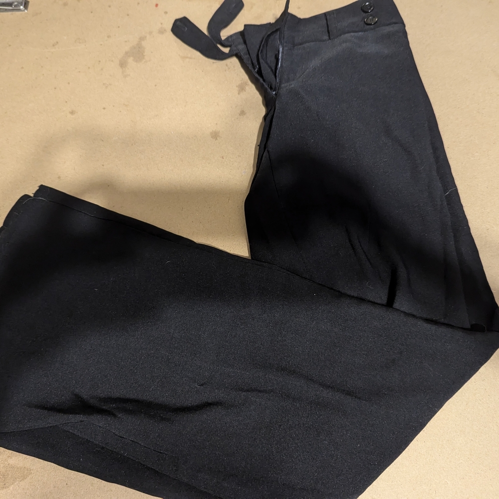 Black Straight Leg Dress Pants